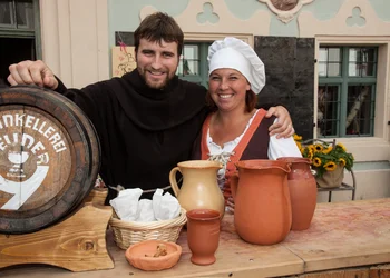 Historischer Bozner Markt in Mittenwald